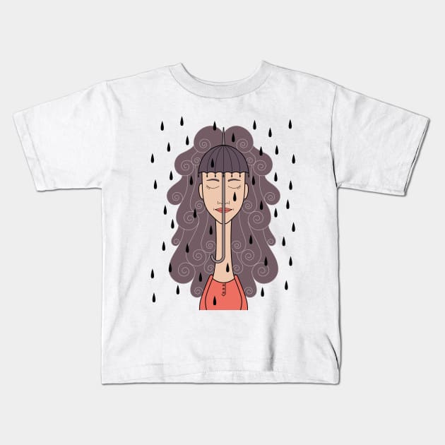 You look like rain Kids T-Shirt by freshinkstain